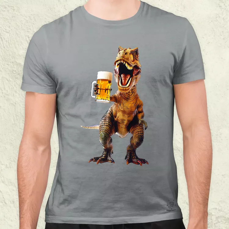 T-rex sörözik v2 férfi póló