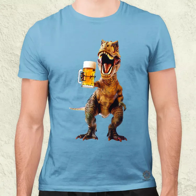 T-rex sörözik v2 férfi póló