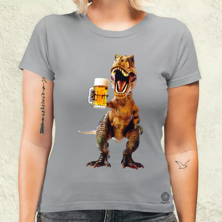T-rex sörözik v2 női póló