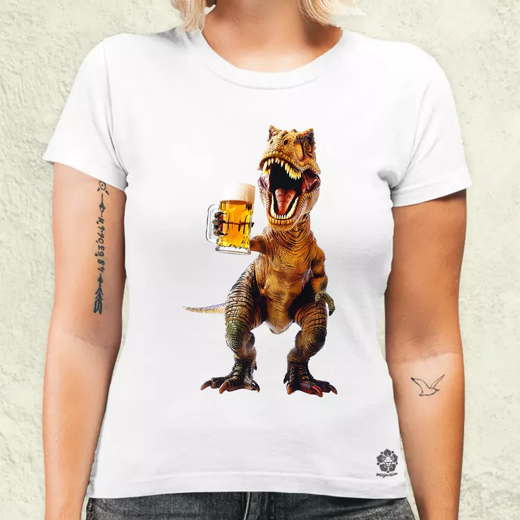 T-rex sörözik v2 női póló