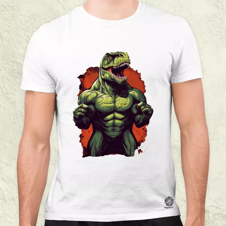 Testépítő T-rex v1 férfi póló