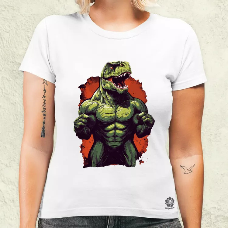 Testépítő T-rex v1 női póló