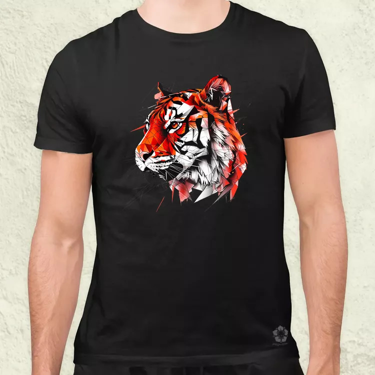 Tigris rajz férfi póló