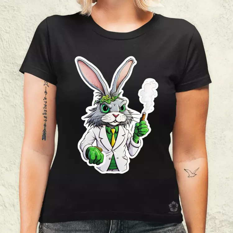 Weed nyuszi v1 női póló