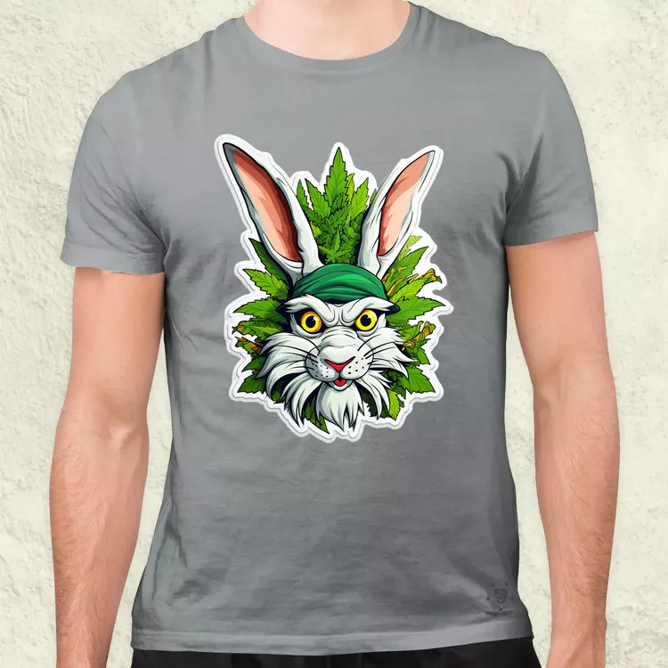 Weed nyuszi v3 férfi póló