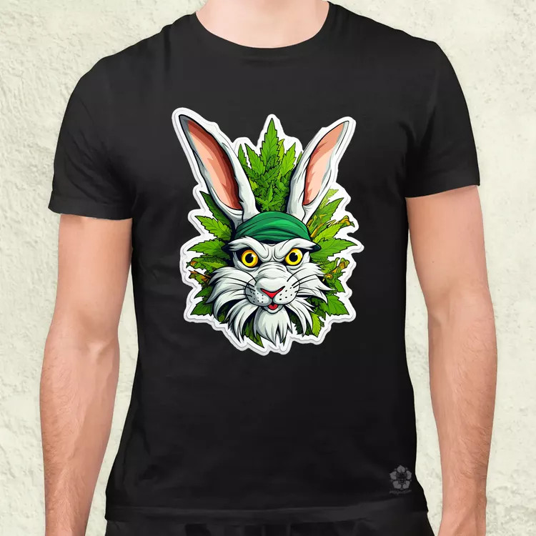 Weed nyuszi v3 férfi póló