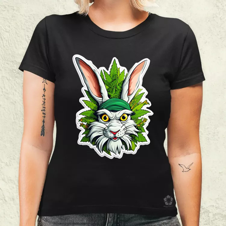 Weed nyuszi v3 női póló