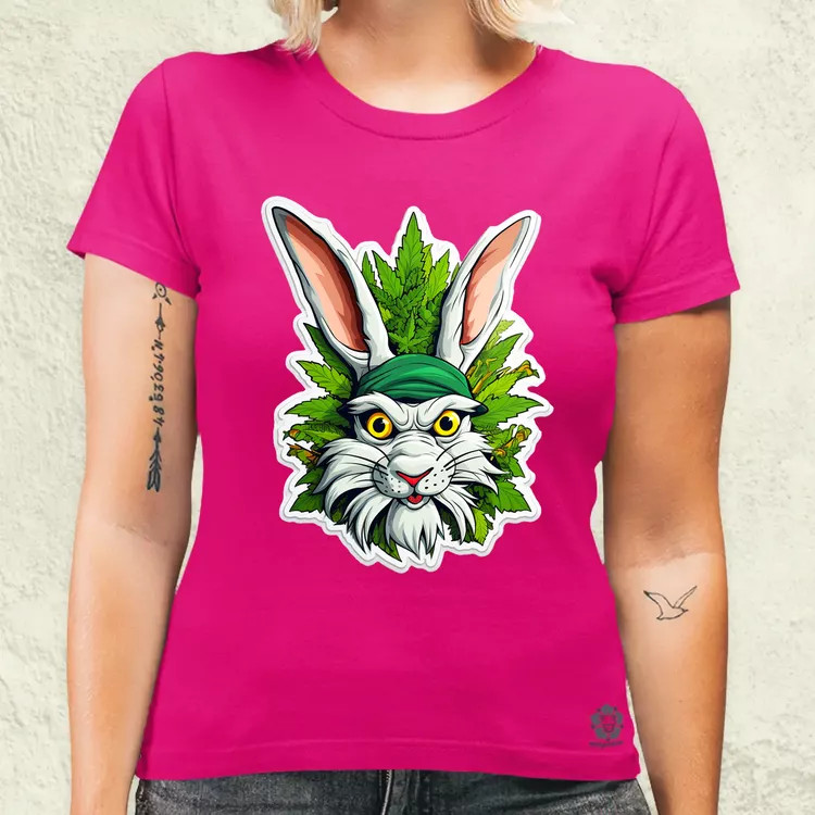Weed nyuszi v3 női póló