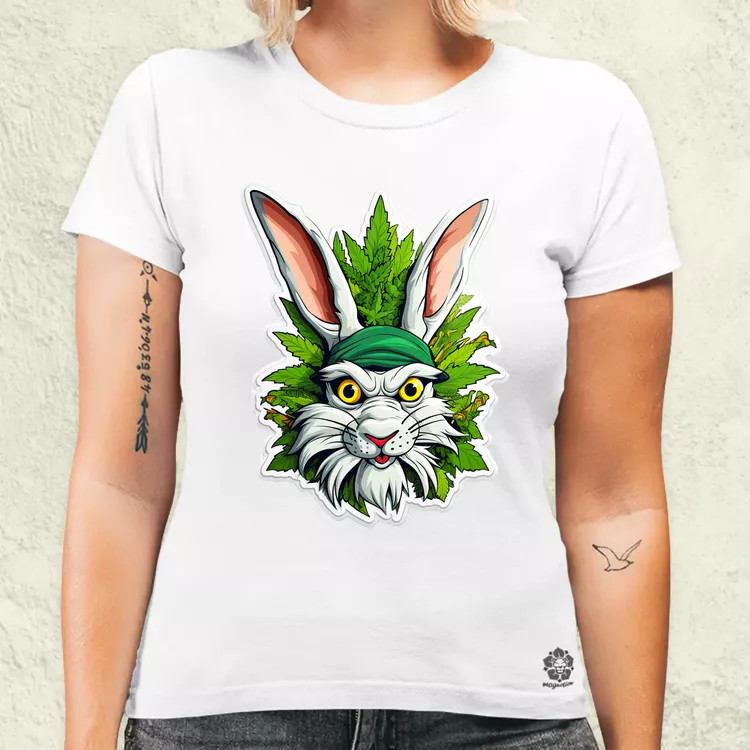 Weed nyuszi v3 női póló