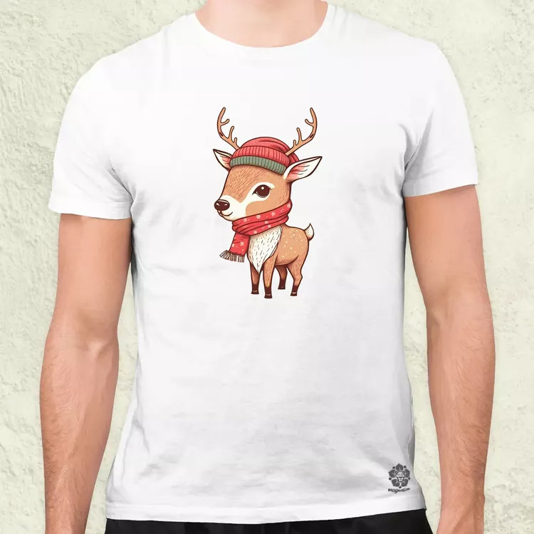 Xmas Szarvas v1 férfi póló