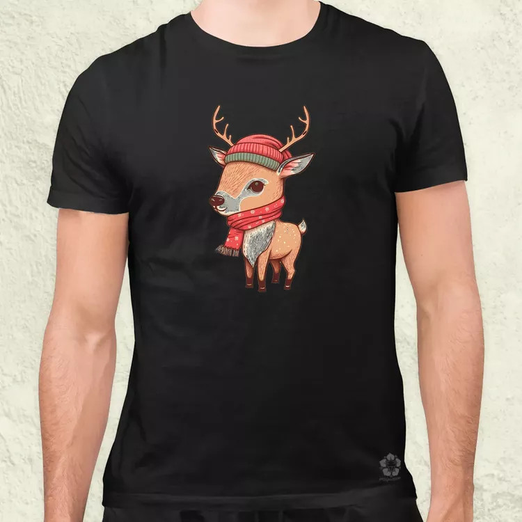 Xmas Szarvas v1 férfi póló