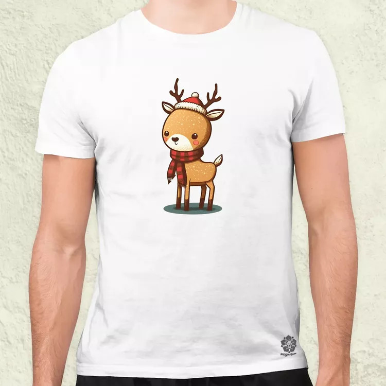 Xmas Szarvas v2 férfi póló