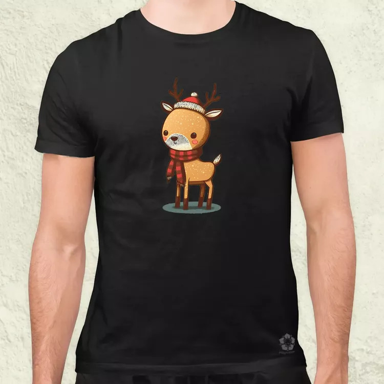 Xmas Szarvas v2 férfi póló