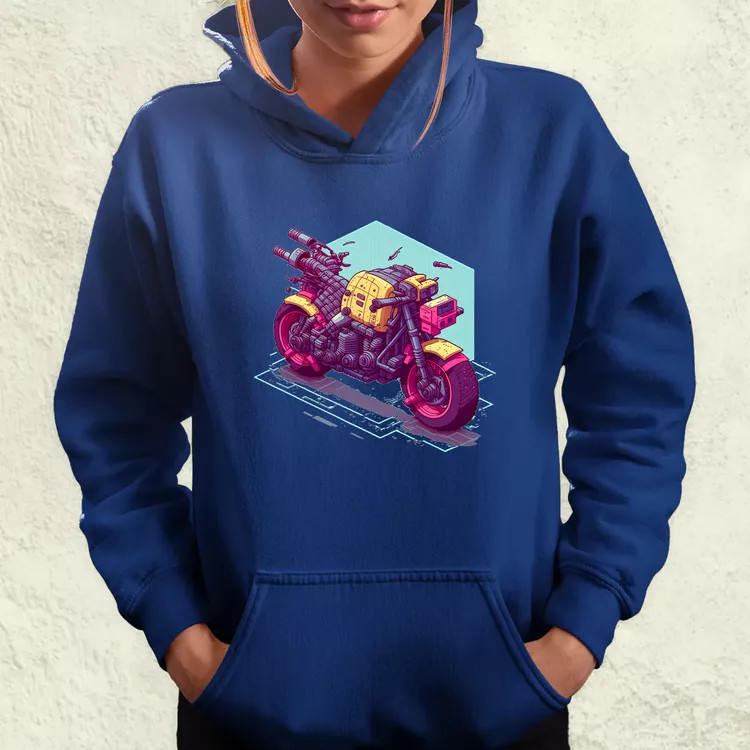 Cyberpunk motor női pulóver