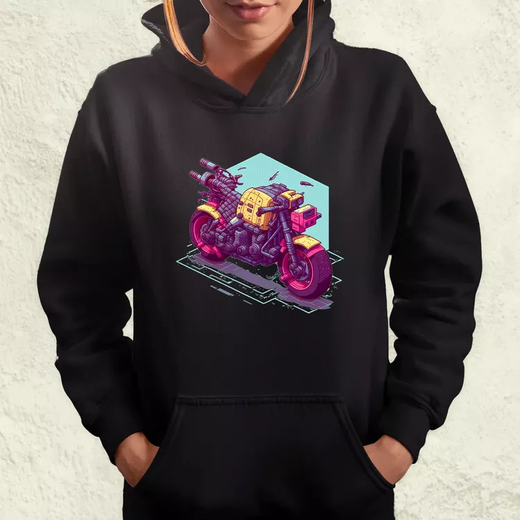 Cyberpunk motor női pulóver
