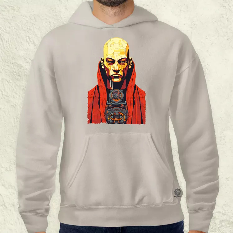 Cyberpunk szerzetes v1 férfi pulóver