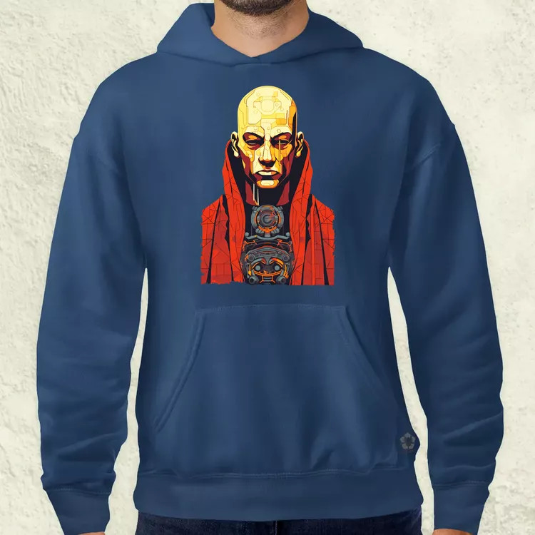 Cyberpunk szerzetes v1 férfi pulóver