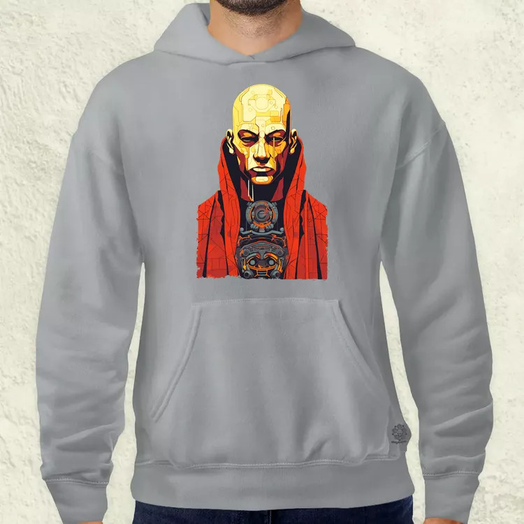 Cyberpunk szerzetes v1 férfi pulóver