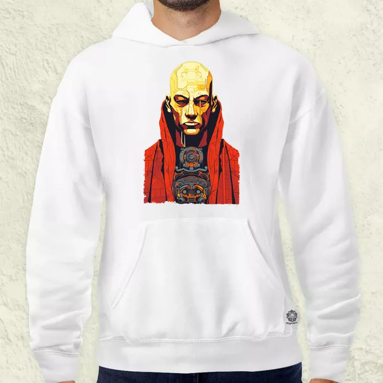 Cyberpunk szerzetes v1 férfi pulóver