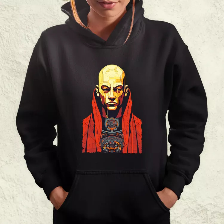 Cyberpunk szerzetes v1 női pulóver