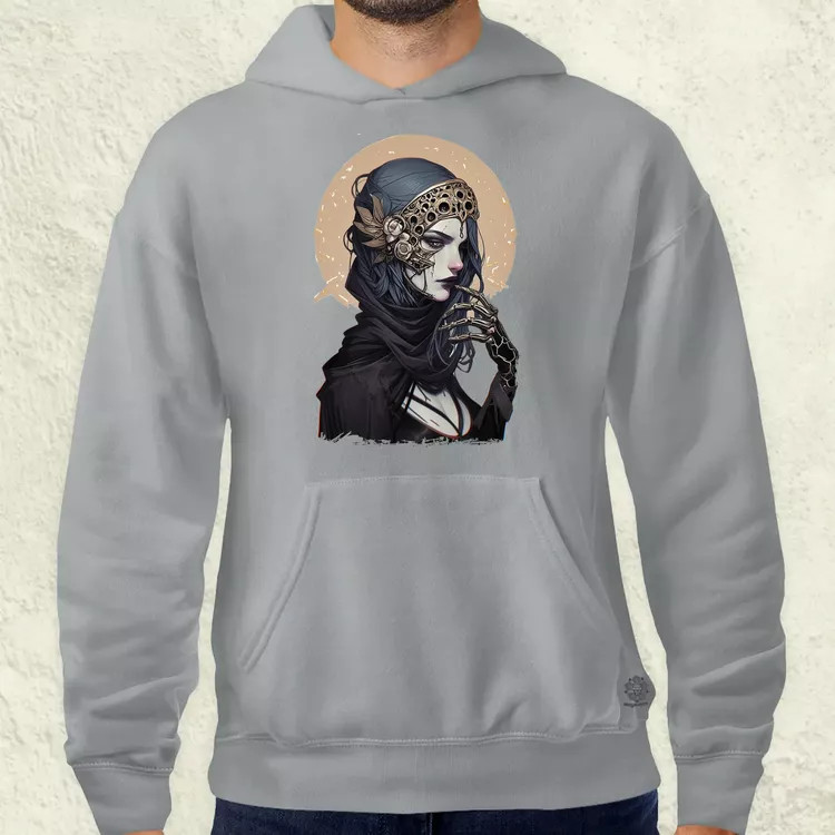 Dark cyberpunk portré v2 férfi pulóver