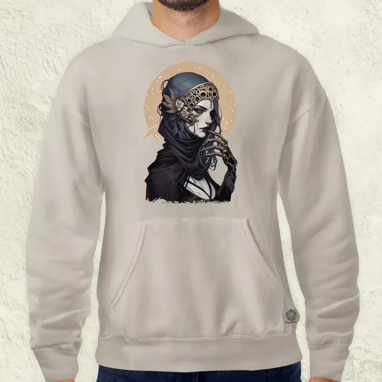 Dark cyberpunk portré v2 férfi pulóver