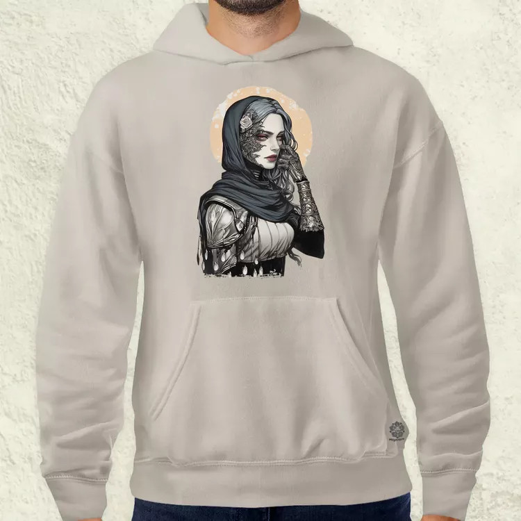 Dark cyberpunk portré v3 férfi pulóver