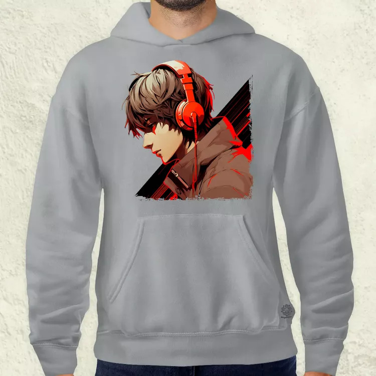 Minimalista Cyberpunk srác v2 férfi pulóver