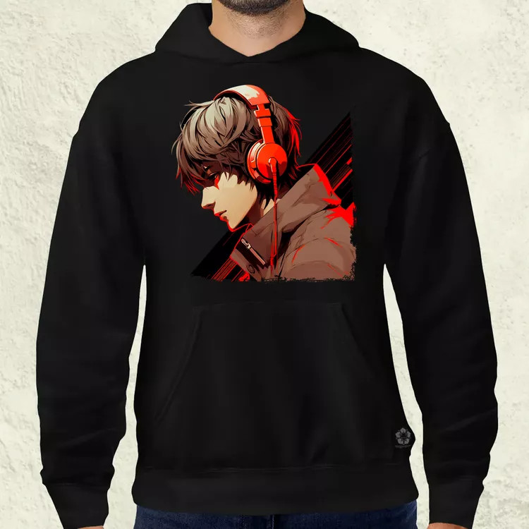 Minimalista Cyberpunk srác v2 férfi pulóver