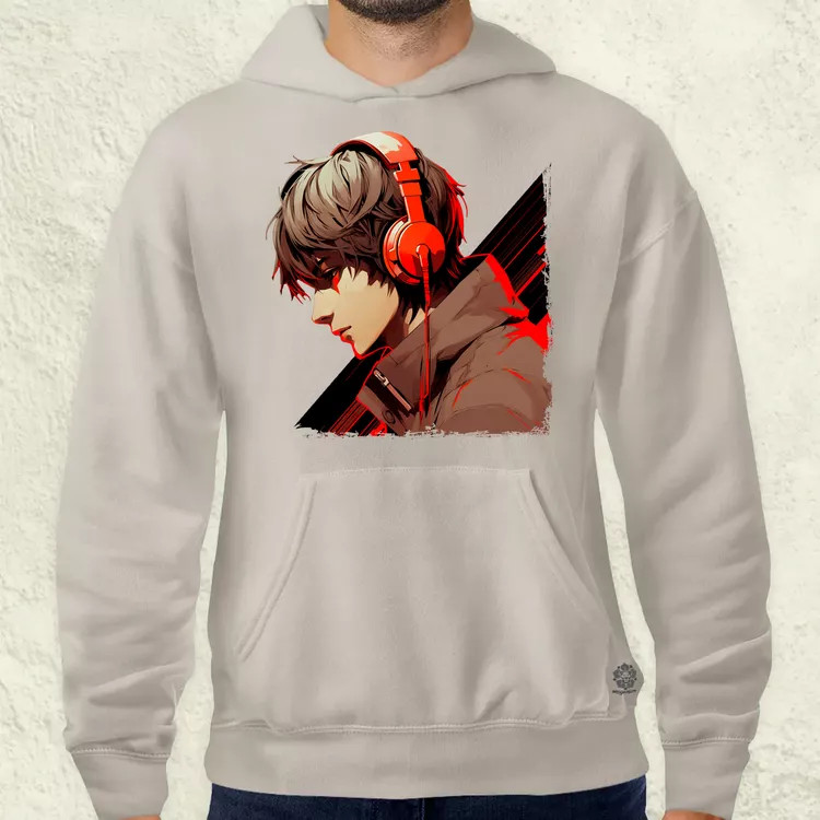 Minimalista Cyberpunk srác v2 férfi pulóver