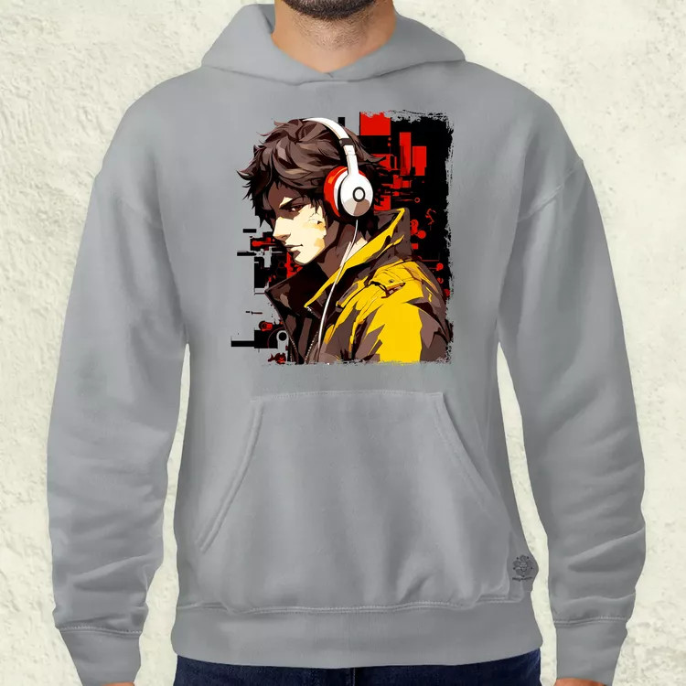 Minimalista Cyberpunk srác v3 férfi pulóver