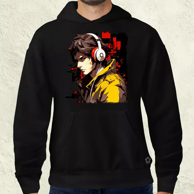 Minimalista Cyberpunk srác v3 férfi pulóver
