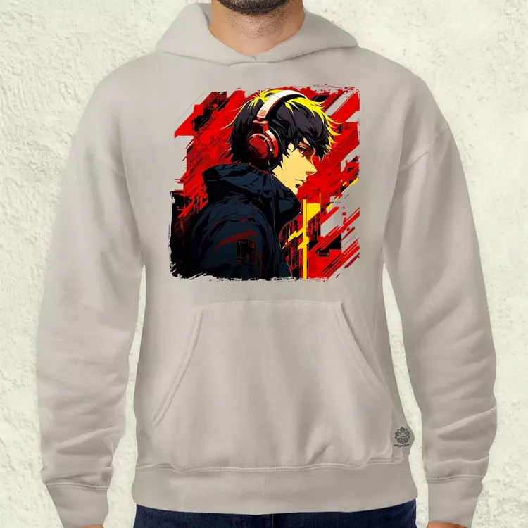 Minimalista Cyberpunk srác v4 férfi pulóver