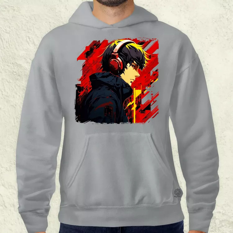 Minimalista Cyberpunk srác v4 férfi pulóver