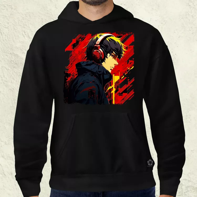Minimalista Cyberpunk srác v4 férfi pulóver