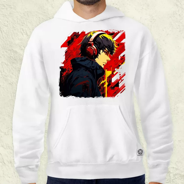 Minimalista Cyberpunk srác v4 férfi pulóver