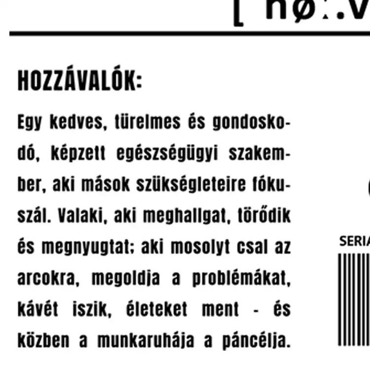 Nővér összetevői fehér női pulóver