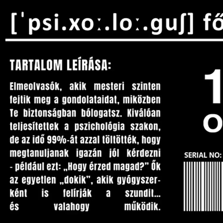 Pszichológus összetevői fehér férfi pulóver