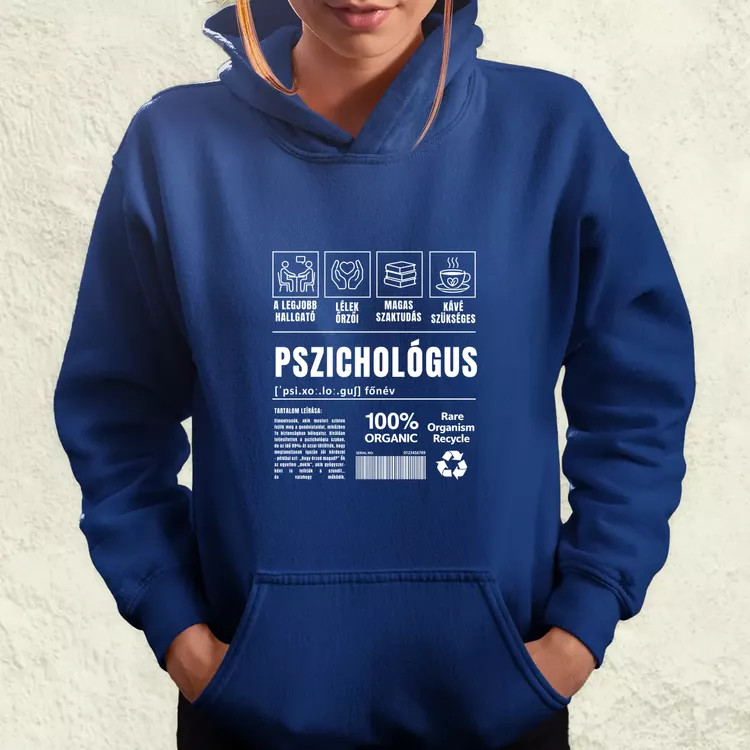 Pszichológus összetevői fehér női pulóver