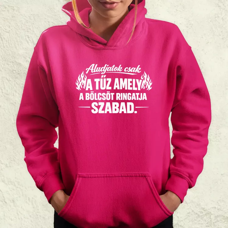 Aludjatok csak fehér női pulóver