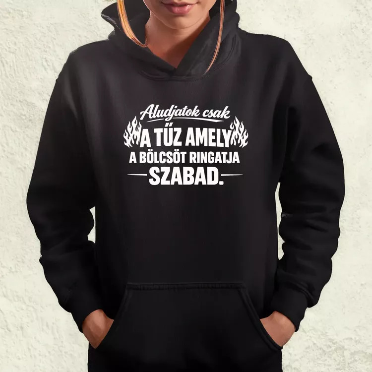 Aludjatok csak fehér női pulóver