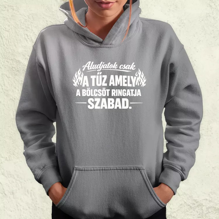 Aludjatok csak fehér női pulóver