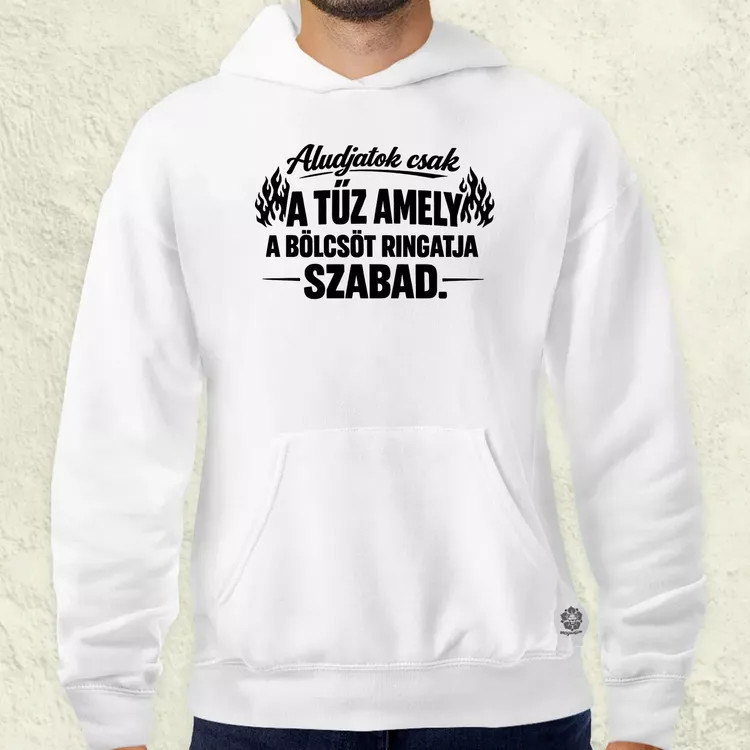 Aludjatok csak fekete férfi pulóver