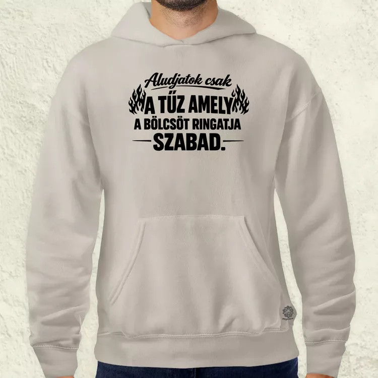 Aludjatok csak fekete férfi pulóver