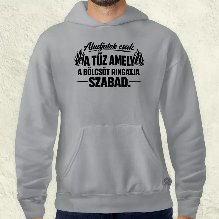 Aludjatok csak fekete férfi pulóver