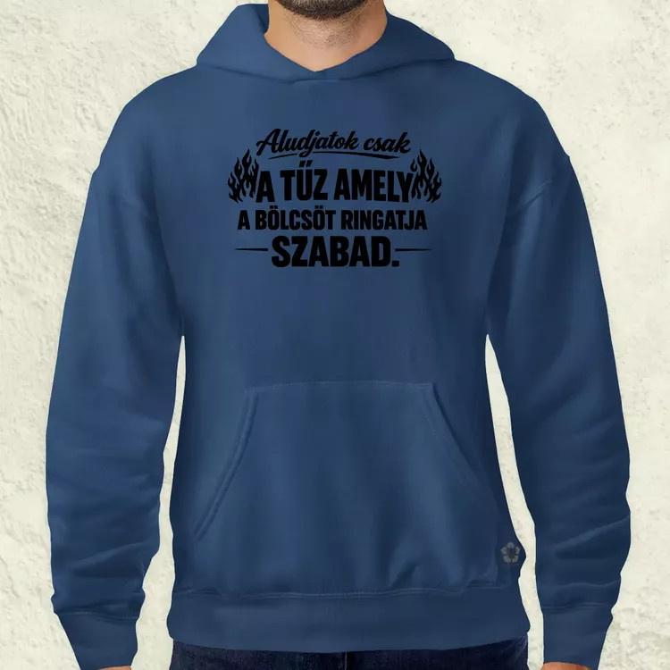 Aludjatok csak fekete férfi pulóver
