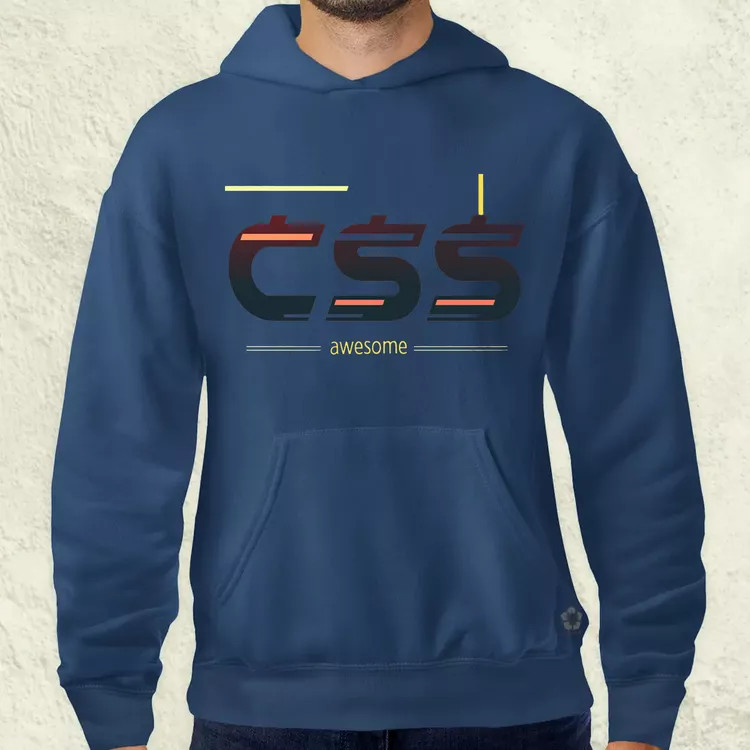 CSS is awesome v2 férfi pulóver