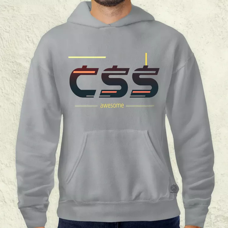CSS is awesome v2 férfi pulóver