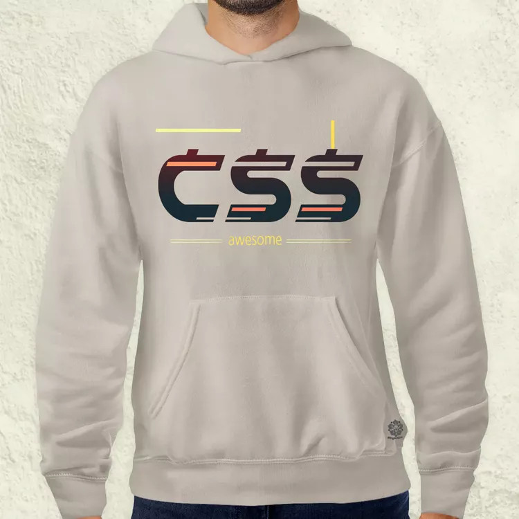 CSS is awesome v2 férfi pulóver
