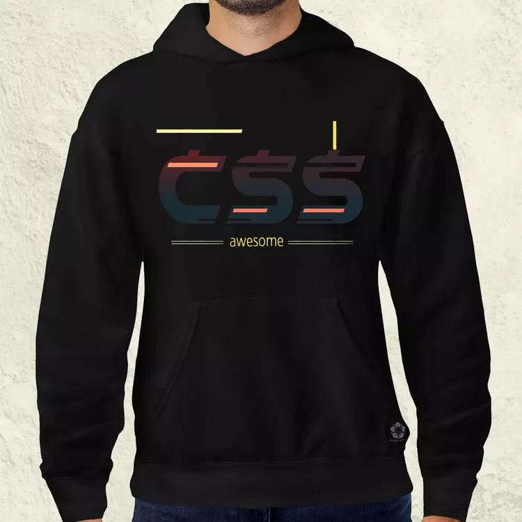 CSS is awesome v2 férfi pulóver